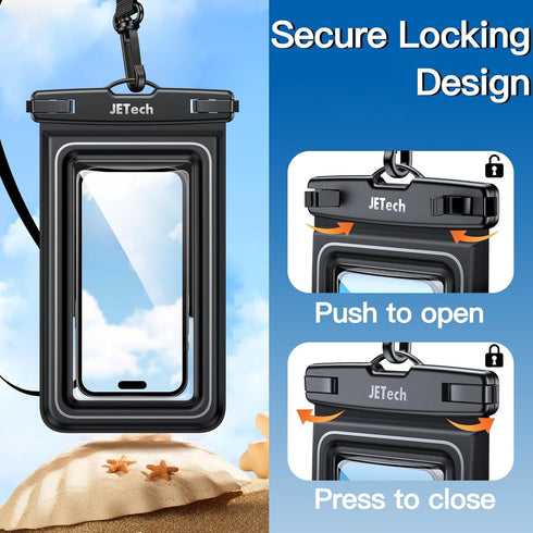 JETech Floating Waterproof Phone Pouch, Water Proof Case for iPhone 15 14 13 12 Pro Max Plus, Samsung Galaxy S24 S23 S22 Ultra and Others up to 7 ...
