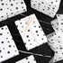 Bolsome 120 Sheets 20 * 14 Inches White Tissue Paper with Black Stars, Black Star Tissue Paper for Gift Wrapping, Black Stars Tissue Paper for Gif...