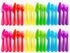 Kids Plastic Dinnerware Set of 36 Multi Color Flatware (Spoons, Forks and Knives) - Reusable, BPA-Free, Dishwasher Safe and Microwaveable...