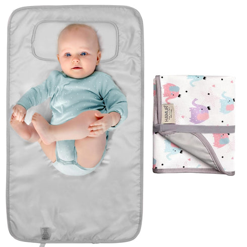 Portable Diaper Changing Pad - Waterproof Foldable Baby Changing Mat - Travel Diaper Change Pad - Lightweight Changing Pads for Baby - Baby Change...