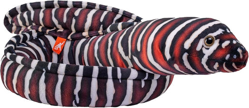 Wild Republic Living Ocean Zebra Moray EEL, Stuffed Animal, 54 Inches, Plush Toy, Fill is Spun Recycled Water Bottles...