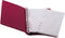 PDTXCLS TANGDIAABBCC Aeiniwer HNR RED Loose-Leaf Memo Book, 6 3/4 x 3 3/4", 6-Ring Binder, 80 Pages + Free Refill 80 Pages...