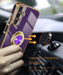 Dretal for Samsung Galaxy A15 5G Case, Screen Protector, 360° Rotatable Ring Holder Magnetic Kickstand,Plated Gold Edge Slim Soft TPU Protective P...