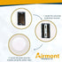 (Pack of 4) Airmont Products AP-12077, 5-inch Ceiling Blank-Up Cover with Center Screw, Fits 3-1/4" to 4" Electric Box, Adjustable Bracket for Scr...