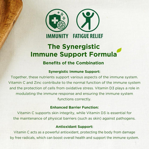 Immunity Immune Boost Supplement – Vitamin C D3 Zinc Blended 72 Veggie Capsules Immune Support Antioxidant Supplement...