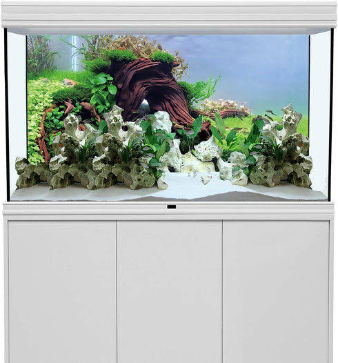 AWERT 36x24 inches Wood Aquarium Seaweed Aquarium Background River Bed & Lake Fish Tank Background Seagrass Aquarium Vinyl Background...