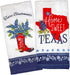 Kay Dee Designs Home Sweet Texas Bluebonnets Tea Towel and Cotton Terry Dishtowel (2 Item Bundle)...