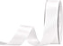 YAMA Double Face Satin Ribbon - 1 inch 25 Yards for Gift Package Wrapping,Floral Design,Hair Bow Clip Making,Crafting,Sewing,Wedding Decor,White...