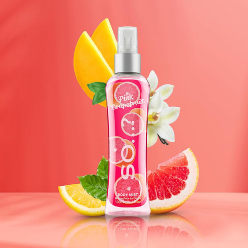 So…? Pink Grapefruit Body Mist Citrus, Fruity Body Spray for Women - Perfume for Women - Perfect Gifts for Women - 3.5 oz...