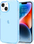 JJGoo Compatible with iPhone 14 Case Clear, Soft Shockproof Protective Slim Thin Phone Bumper Cover Transparent Phone Case, Translucent Blue...