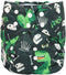 2 to 7 Years Old Junior Big Cloth Diaper Pocket Reusable Washable Baby Toddler (Green Dinosaurs)...