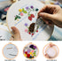 MAMUNU Embroidery Stitch Practice Kits, 3 Sets Animal Flower Stamped Pre Printed Cross Stitch Kits, Full Range of Embroidery Starter Kit with Hoop...