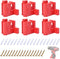 6 pack Milwaukee drill 12V tool holder,Wall Mount Plastic milwaukee M12 12V tools storage with 18 Screws for Power Tool Storage...