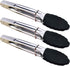 Mini Tongs with Silicone Tips 7-Inch Kitchen Tongs, Set of 3 (Black)...