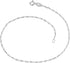 Kooljewelry Sterling Silver Diamond-cut Bar Link Anklet (1.5 mm, 10 inch)...