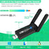 USB WiFi Bluetooth Adapter, 1300Mbps Dual Band 2.4/5Ghz Wireless Network External Receiver, Mini WiFi Dongle for PC/Laptop/Desktop...