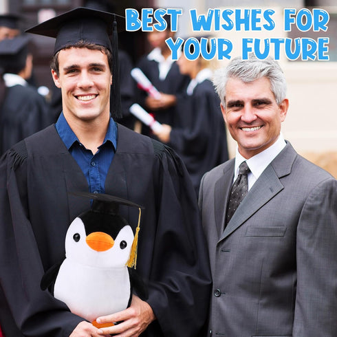 Graduation Autograph Stuffed Animal 2024 Smooth Fabric Stuffed Toy with Congrats Grad Plush Autograph Stuffed Animal with Black Marking Pen for Gr...