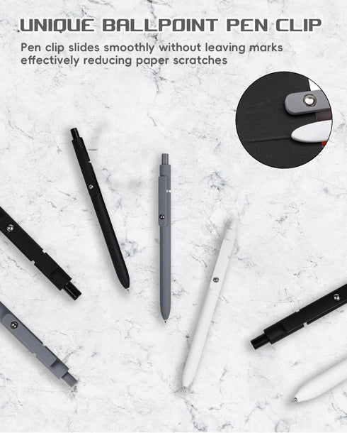 6pcs Gel Pens,0.5mm Fine Point Black Ink Pens With Smooth Wirting,Qucik Dry Pens For Journaling,Cute Nice Aesthetic Pens, Office School Supplies W...