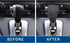 Compatible with DIY Genuine Leather Gear Shift Knob Cover Interior Accessories Protective Cover Decoration for Honda CRV 2008 2009 2010 2011 Black...
