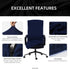 DIVA EN CAMINO DEC Office Chair Cover with Durable Zipper - Stretchable Universal Computer Chair Covering - Smooth Soft Polyester Slipcovers for R...