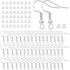 100 PCS/50 Pairs Earring Hooks for Jewelry Making - 925 Silver Hypoallergenic Earring Hooks, Earring Making Supplies Kit, Earring Findings, Ear Wi...