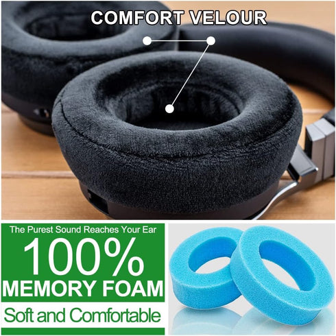 Virtuoso XT Earpads - Compatible with Virtuoso RGB Wireless SE Gaming Headset, with Microphone Foam I Thicker Memory Foam Replacement Ear Cushion ...