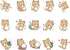Doraking 45PCS Boxed DIY Decoration Super Cute Cartoon Lovely Shiba Inu Stickers for Laptop Planners Scrapbook Suitcase Diary Notebooks Album...