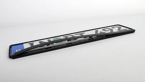 Standard Black Euro License Plate Holder - Universal Mounting Frame/Bracket...