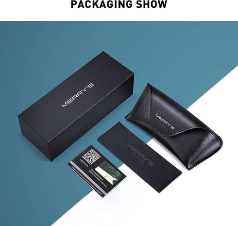 MERRY'S Men's Oversized Square Polarized Sunglasses for Driving Fishing Golfing UV400 Protection S8147...