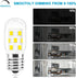 E17 LED Bulb Dimmable,30W-40W Incandescent Equivalent,Natural White 4000K,Fit for LG Whirlpool Frigidaire Kenmore GE Over The Range Microwave,125V...