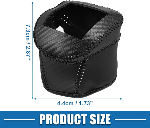 Gear Shifting Knob Cover for Nissan Rogue 2021 2022 2023 Automatic Transmission Lever Trim PU Leather Black Carbon Fiber Pattern...