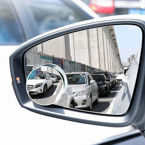 2PCS Blind Spot Mirror, 2" Round HD Glass Frameless Convex Rear View Mirrors,Exterior Accessories with Wide Angle Adjustable Use for Car SUV and T...