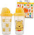 Disney Winnie the Pooh Sippy Cup Set for Kids - Bundle with 2 Pooh Bear Spill-Proof, Leak-Proof, Sippy Cups Plus Stickers for Toddlers Sippy Cups...