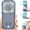 Portable Fan Rechargeable,Handheld Fan 4000mAh Battery Operated Fan with Digital Display,Hand Fans for Women Foldable Mini Pocket Fan,Foldaway Han...