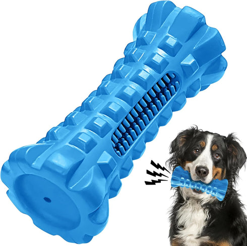 Dog Squeaky Toys for Aggressive Chewers, Toothbrush Stick Durable Dog Chew Toys for Large Dog Medium Breed, Indestructible Tough Dogs Toys for Tee...