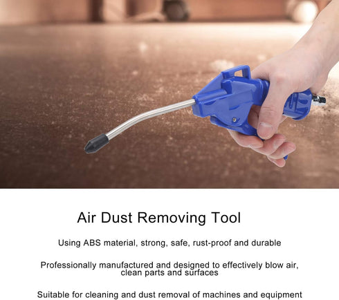 Air Blowing Dust Gun, Air Dust Removing Tool Air Compressors Gun Dust Blow Gun Rust-proof Powerful Blower for Clean Factory for Car Wash Industry...
