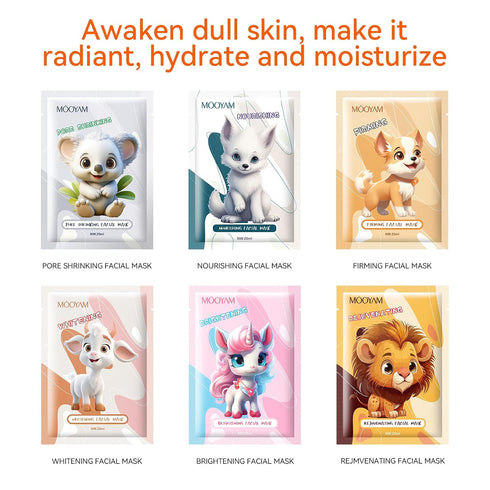 Face Masks Skincare Luxury Animal Series Face Masks - Natural Ingredients for Glowing Skin - Rejuvenate Your Complexion with Our Unique And Safety...