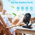 BESKAR Portable Clip on Fan Rechargeable, 4 Speeds Small Battery Operated Fan, USB Desk Fan with Strong Airflow, Sturdy Clamp for Golf Cart Office...
