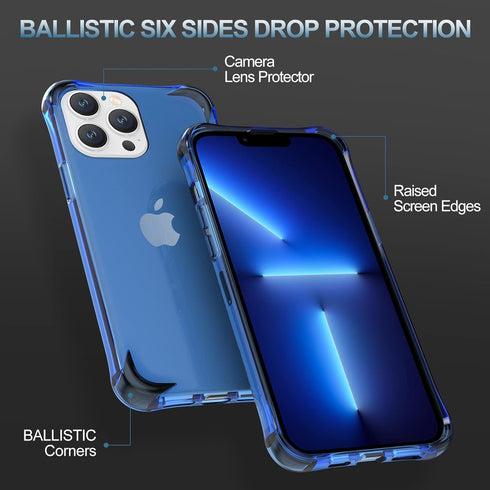 BALLISTIC Protective Case Compatible with iPhone 13 Pro Case (ONLY), with 1 × Camera Lens Protector, 2 Sets × Against Drop Corners, Shockproof Cas...