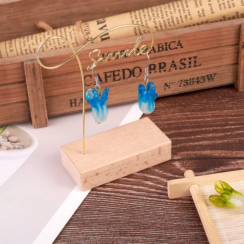 Beadthoven 20 Pairs DIY Lampwork Beads Earrings Making Starter Kit Cute Mushroom Strawberry Fruits Vegetable Lampwork Glass Beads with Stainless S...