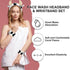 CAVETEE 3 Piece Cute Makeup Headband for Women, Spa Cosmetic Elastic Makeup Headband and Wristband Set for Women Girl Wash Face Skincare Makeup Sh...