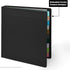 Carstens 1-Inch Heavy Duty 3-Ring Binder - Side Opening, Black, Durable Plastic, Precision No-Gap Rings, Waterproof Cover, No Pockets, Holds 125 U...