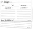Double Sided Recipe Cards 3x5 Inches, 50 Counts Durable Easy Typing - Minimal Modern (White)...
