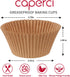 Caperci Natural Jumbo Cupcake Liners Large Baking Cups, Odorless, Food Safe Grease-Proof Papers (150-Count)...