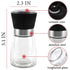 Manual Refillable Pepper Grinder - 6 Oz Refillable Glass Grinders for Pepper, Salt, and Other Spices, Adjustable Rotor with 5 Settings, Scratch-Re...