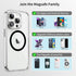 Universal Metal Rings Compatible with Magsafe Sticker - (Black&Silver&White)......