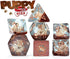 Gate Keeper Games and Dice: Inclusion Dice: Puppy Dice - 7pc RPG Set, Tan Puppy in Clear Resin w/ Brown Glitter, 7 Resin Dice for Role Playing Gam...
