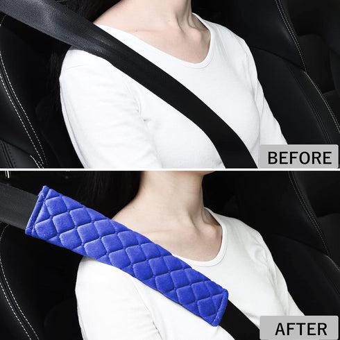 2Pack Car Seat Belt Pads Cover,Seat Belt Shoulder Strap Covers Harness Pad for Car/Bag,Soft Comfort Helps Protect You Neck and Shoulder from The S...