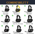 SOULWIT Earpads Replacement for Corsair Void/Void Pro/Void Elite/Surround Wired & Wireless RGB USB Gaming Headsets, Ear Pads Cushions with Noise I...