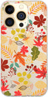 Blingy's for iPhone 13 Pro Case (6.1 inch), Women Girls Colorful Autumn Leaves Pattern Fun Fall Style Transparent Soft TPU Protective Clear Case C...